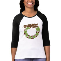 Green Dragon Raglan T-shirt