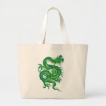 green.dragon tote bag
