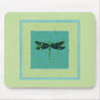 Green Dragonfly Mouse Pad