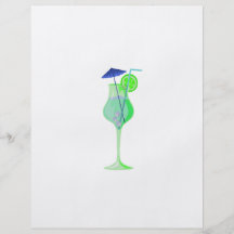 green drink glass w blue umbrella beach graphic.pn personalized flyer