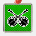 Green Duelling Banjos Christmas Ornament