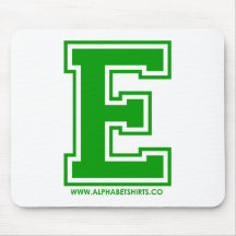 Green E Mouse Pads