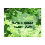 Green Earth Day postcards