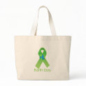 Green Earth Day Ribbon bags