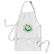 Green Earth Eco Friendly for Earth Day Apron