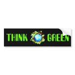 Green Earth Eco Friendly for Earth Day bumper stickers