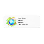 Green Earth Eco Friendly for Earth Day Custom Return Address Label