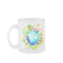 Green Earth Eco Friendly for Earth Day Mugs