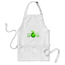 Green Earth SOS Earth Day Message Apron