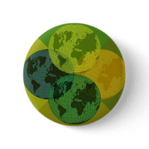 Green Earths Pinback Buttons
