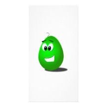 Green Easter Egg Photo Card Template