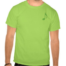Green Eighth Note T-Shirt