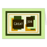 Green Employee Appreciation Great Job Card