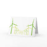 Green Energy Wind Turbine Windmill Card