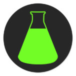 Green Erlenmeyer Flask Sticker