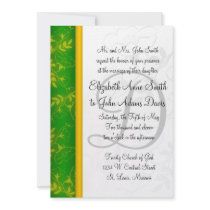 Green Escape Wedding Invitation