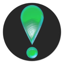 Green Exclamation Mark Sticker