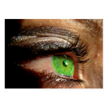 Green Eye Business Card Templates