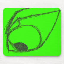 Green Eye Mouse Pad
