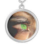 Green Eye Personalized Necklace
