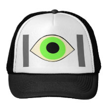 Green eye trucker hat