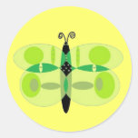 Green Eyed Butterfly Stickers