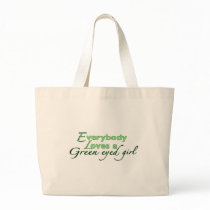 Green Eyed Girl Canvas Bag