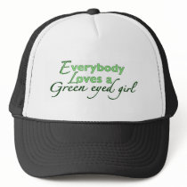 Green Eyed Girl Mesh Hats