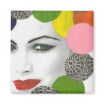 Green Eyed Lady Magnet