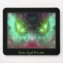 Green-Eyed Monster Mouse Pad
