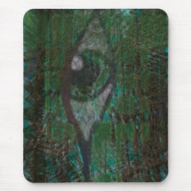 Green Eyed Monster Mouse Pad