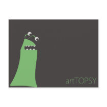 Green Eyed Monster Postcard
