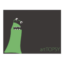 Green Eyed Monster Postcard
