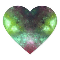 Green-Eyed Monster Heart Stickers