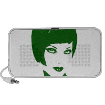green face6 mp3 speaker