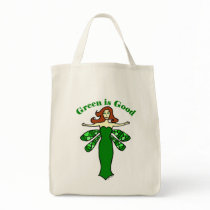 Green Fairy Organic Grocery Tote Tote Bag