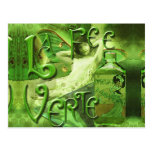 Green Fairy Splashy Collage IV Post Card
