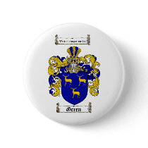 GREEN FAMILY CREST -  GREEN COAT OF ARMS BUTTON
