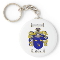 GREEN FAMILY CREST -  GREEN COAT OF ARMS KEY CHAINS