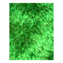 Green Faux Fur Custom Letterhead