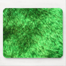Green Faux Fur Mousepad