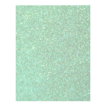 Green faux glitter graphic letterhead