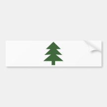 green fir tree bumper stickers