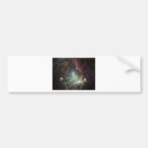 green-fireworks-at-night bumper stickers
