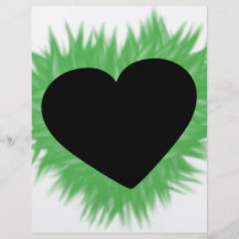 Green Flame Heart Full Color Flyer
