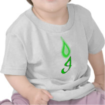 Green Flame Logo Tee Shirt