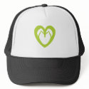 Green flip flops design 1 hats