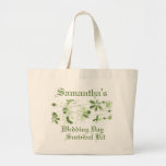 Green Floral Butterfly Wedding Day Survival Kit Canvas Bags