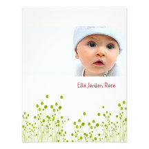 Green Floral Party Invitation