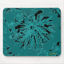 Green flower Mousepad